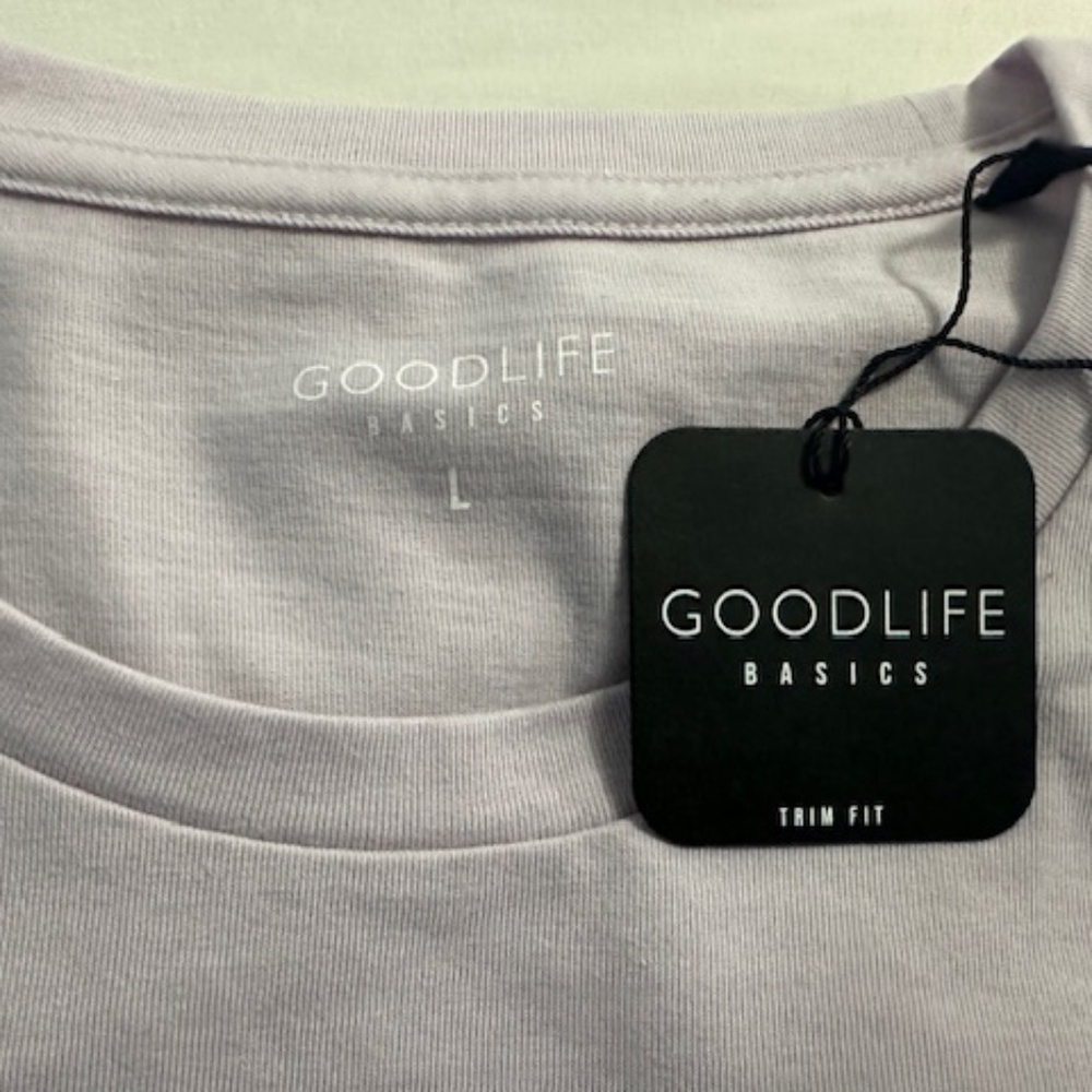 GOODLIFE MEN'S BASICS T-SHIRT- TRIM FIT- SIZE L